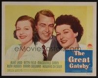 5z312 GREAT GATSBY LC '49 posed portrait of Alan Ladd between Betty Field & Ruth Hussey!