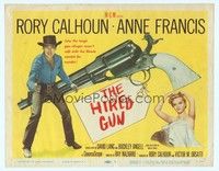 5z052 HIRED GUN TC '57 full-length portrait of Rory Calhoun + super sexy Anne Francis!