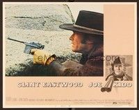 5z370 JOE KIDD LC #3 '72 extreme close up of Clint Eastwood with gun hiding behind rock!