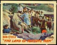 5z382 LAND OF MISSING MEN LC '30 townspeople watch Bob Steele capturing bad guys!