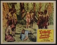 5z390 LIANE JUNGLE GODDESS LC #5 '58 full-length 16 year-old blonde Marion Michaels with natives!