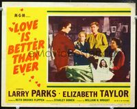 5z403 LOVE IS BETTER THAN EVER LC #6 '52 young Liz Taylor takes money from her mother!