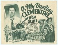 5z076 O MY DARLING CLEMENTINE TC R49 Roy Acuff & radio's most popular entertainers!
