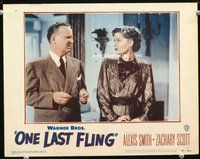 5z448 ONE LAST FLING LC '49 pretty Alexis Smith stares in amazement at older man!