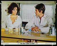 5z449 ONLY GAME IN TOWN color 11x14 '69 young degenerate gambler Warren Beatty & Elizabeth Taylor!