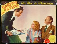 5z467 PERSONAL PROPERTY LC '37 Robert Taylor serves tea to Jean Harlow, The Man in Possession!