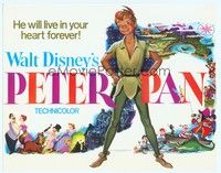 5z082 PETER PAN TC R76 Walt Disney animated cartoon fantasy classic, great full-length art!