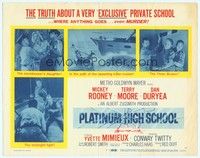 5z083 PLATINUM HIGH SCHOOL TC '60 the inside story of a school where money can buy murder!