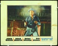 5z488 RIO BRAVO LC #4 '59 close up of Dean Martin in shootout on the street, Howard Hawks!