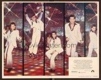 5z497 SATURDAY NIGHT FEVER R-rated LC #1 R1979 best montage of 5 images of disco dancer John Travolta!