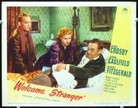 5z589 WELCOME STRANGER LC #2 '47 Bing Crosby & Joan Caulfield help Barry Fitzgerald into bed!