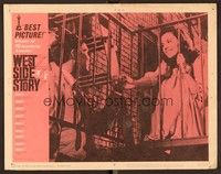 5z591 WEST SIDE STORY LC #1 R62 c/u of Natalie Wood as Maria & George Chakiris on fire escape!