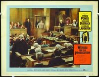 5z604 WITNESS FOR THE PROSECUTION LC #2 '58 Billy Wilder, Tyrone Power claims he is innocent!