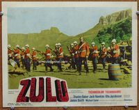 5z615 ZULU LC #2 '64 Stanley Baker stands in front of his valiant men about to fight the Zulus!