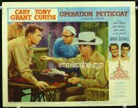 5z450 OPERATION PETTICOAT LC #2 '59 Gavin MacLeod watches gambler Tony Curtis argue with sailor!