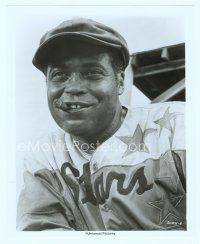 6a063 BINGO LONG 8x10 still '76 wonderful c/u of James Earl Jones in baseball uniform with cigar!