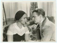 6a067 BLONDE CRAZY 7.5x10 still '31 great close up of James Cagney staring at sexy Joan Blondell!