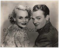 6a073 BOY MEETS GIRL 7.5x9.5 still '38 close portrait of James Cagney & pretty Marie Wilson!