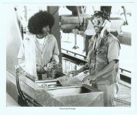 6a092 CAR WASH 8x10 still '76 great close up of Franklyn Ajay with giant afro!