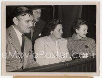 6a107 CLARK GABLE 6.25x8 news photo '46 at tennis match with Mrs. Victor Fleming & Virginia Grey!