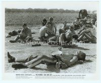 6a122 COOL HAND LUKE 8x10 still '67 Paul Newman exhausted after his first day on the chain gang!