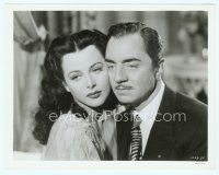 6a125 CROSSROADS 8x10 still '42 wonderful close up of William Powell & Hedy Lamarr cheek-to-cheek!