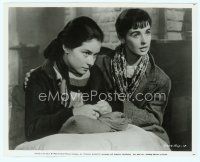 6a148 DIARY OF ANNE FRANK 8x10 still R64 close up of Millie Perkins & Diane Baker!