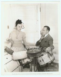 6a171 EVERY DAY'S A HOLIDAY candid 8x10 still '37 Mae West giving swing drum lessons to a pro!