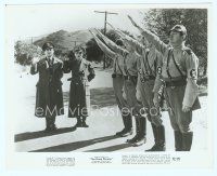 6a224 GREAT DICTATOR 8x10 still R72 great image of Charlie Chaplin as Hynkel saluting soldiers!