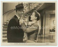 6a232 HARRIET CRAIG 8x10 still '50 wonderful close up of Joan Crawford smiling at Wendell Corey!
