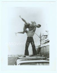 6a239 HERCULES IN NEW YORK 8x10 still '70 barechested Arnold Schwarzenegger holding guy over head!