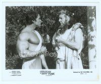 6a237 HERCULES IN NEW YORK 8x10 still '70 Arnold Schwarzenegger close up with Graves as Zeus!