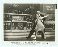 6a326 LITTLE MISS BROADWAY 8x10 still '38 great image of Shirley Temple dancing w/ George Murphy!