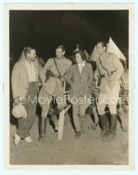 6a328 LIVES OF A BENGAL LANCER candid 8x10 still '35 Gary Cooper & director Henry Hathaway!