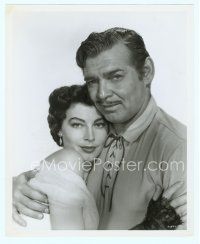 6a338 LONE STAR 8x10 still '51 romantic close up of Clark Gable & sexy Ava Gardner!