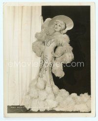 6a356 MAE WEST 8x10 still '30s full-length sexy portrait on stage in elaborate costume!