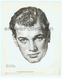 6a357 MAGNIFICENT AMBERSONS 8x10 still '42 wonderful artwork of Joseph Cotten by Norman Rockwell!