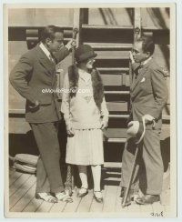 6a368 MARY PICKFORD & DOUGLAS FAIRBANKS candid deluxe 8x10 still '25 meeting Prince Asaka of Japan!