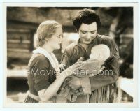 6a378 MONTANA MOON 8x10.25 still '30 close up of Dorothy Sebastian & Johnny Mack Brown with baby!