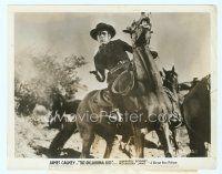 6a416 OKLAHOMA KID 8x10 still '39 cool close up cowboy Humphrey Bogart on horse pointing gun!