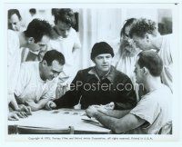 6a422 ONE FLEW OVER THE CUCKOO'S NEST 8x10 still '75 Lloyd & patients watch Nicholson play cards!