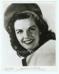 6a433 OUTLAW 8x10.25 still '46 wonderful close smiling portrait of Jane Russell, Howard Hughes