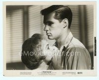6a460 PSYCHO 8x10 still '60 close up of John Gavin holding Janet Leigh, Alfred Hitchcock!
