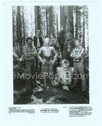 6a474 RETURN OF THE JEDI candid 8x9.75 still '83 top stars with George Lucas & Richard Marquand!