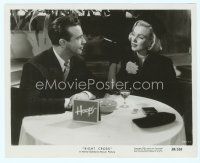 6a479 RIGHT CROSS 8x10 still '50 Marilyn Monroe in her brief appearance as Powell's dinner date!