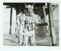 6a511 SHE-CREATURE 8x10 still '56 best close up of the wild monster from Hell under pier!