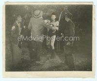 6a536 SUPERMAN & THE MOLE MEN 8x10 still '51 George Reeves in costume punching crook with gun!
