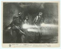 6a549 THEM 8x10 still '54 great image of soldiers in gas masks in tunnel looking for monsters!