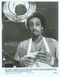 6a610 WOLFEN 7.5x9.5 still '81 close up of morgue technician Gregory Hines looking for clues!