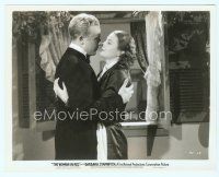 6a611 WOMAN IN RED 8x10 still '35 romantic close up of Gene Raymond & Barbara Stanwyck!